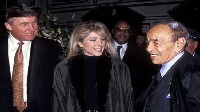 hassan2 قصة لقاء تاريخي بين الملك الحسن الثاني وترامب (صورة)