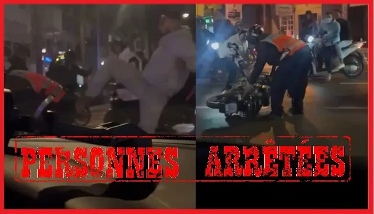 شريط صادم بالدار البيضاء.. شبان يعتدون على شرطي ويحاولون سرقة دراجته! 2 شريط صادم بالدار البيضاء.. شبان يعتدون على شرطي ويحاولون سرقة دراجته!