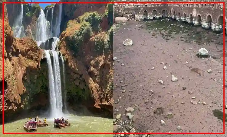 ماذا يحدث في أوزود؟ اختفاء غامض لمياه أشهر شلالات المغرب
